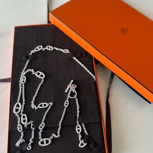 Hermes Silver Necklace